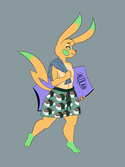 alternate_color anthro anthrofied body_board boogie_board clothed clothing femboy fur fur_tuft grey_background male pokemorph simple_background smile solo spam_musubi swimming_trunks swimwear tail topless topless_male towel tuft pearl123_art nintendo pokemon hawi_(tamashii) generation_1_pokemon pikachu pokemon_(species) 3:4 absurd_res colored_sketch hi_res sketch