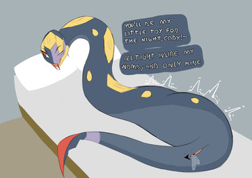 after_vore anus female female_pred feral feral_pred genitals larger_pred size_difference solo unbirthing vaginal vore vulva poisonsneksoffie nintendo pokemon generation_3_pokemon pokemon_(species) reptile scalie seviper snake absurd_res hi_res