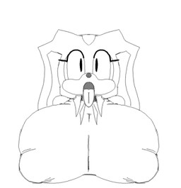 ahegao anthro big_breasts big_nipples black_eyes breasts countershading cravat ears_back ears_down eyelashes female fur huge_breasts loli long_ears looking_pleasured nipple_outline nipples open_mouth oppai_loli pivoted_ears solo tongue tongue_out young subjectdie_(artist) sega sonic_the_hedgehog_(series) cream_the_rabbit lagomorph leporid mammal rabbit low_res monochrome