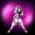 ahegao anthro butt butt_grab collar cuff_(restraint) female hand_on_butt hand_on_head looking_pleasured nude open_mouth presenting presenting_hindquarters restraints shackles solo culixcupric culixcupric_(sheep) bovid caprine mammal sheep hi_res