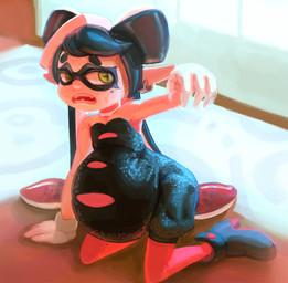 belly big_belly clothed clothing ear_piercing female footwear fully_clothed gloves handwear piercing pseudo_hair shoes solo tentacle_hair tentacles thin_calves thin_legs thin_thighs susfishous nintendo splatoon callie_(splatoon) animal_humanoid aquatic aquatic_humanoid cephalopod cephalopod_humanoid humanoid inkling mollusk mollusk_humanoid 2015 hi_res