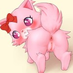 anus blush butt chibi embarrassed female feral fluffy fur genitals looking_away nude pink_body pink_eyes pink_fur presenting presenting_anus presenting_hindquarters presenting_pussy pussy quadruped ribbons semi-anthro simple_background solo bunnag jewelpet sanrio sega sega_fave garnet_(jewelpet) domestic_cat felid feline felis mammal persian_cat 1:1 digital_media_(artwork) hi_res