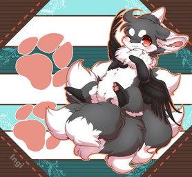 black_fur black_nose blush canine fox fur ingi ingi_(character) mammal multi_tail red_eyes smile solo white_fur wings

Rating: Safe
Score: 7
User: slyroon
Date: April 06, 2016