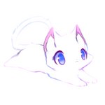 ambiguous_gender blue_eyes blue_sclera ear_tuft feral fur inner_ear_fluff multicolored_line_art paws pink_ears simple_background solo tuft white_background white_body white_fur snoiifoxxo domestic_cat felid feline felis mammal 1:1 colored_line_art digital_drawing_(artwork) digital_media_(artwork) full-length_portrait hi_res portrait