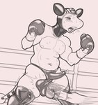 anthro attack ball_punching ballboxing ballbusting balls balls_outline blush bodily_fluids boots boxing boxing_gloves bulge clothed clothing cock_and_ball_torture cock_sheath crotch_attack detailed_bulge disembodied_hand erection erection_under_clothing fighting_ring footwear genital_fluids genital_outline genital_torture genitals handwear headgear leather leather_clothing leather_headgear legwear male pained_expression penis penis_clothing penis_conforming precum shoes slightly_chubby solo sport thigh_boots thigh_highs thong underwear dcheese nintendo pokemon ampharos generation_2_pokemon pokemon_(species) 2023 digital_media_(artwork) hi_res monochrome