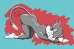 anthro anthrofied breasts female nude pose smile solo jazzycard animaniacs warner_brothers rita_(animaniacs) domestic_cat felid feline felis mammal 2012 pinup