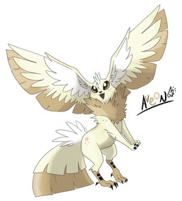 3_toes ambiguous_feral ambiguous_gender beady_eyes black_nose black_pawpads black_talons brown_eyes brown_freckles brown_spots brown_tail_tip dipstick_tail feathered_wings feathers feet feral fluffy fluffy_tail freckled_face freckles fur hair head_wings light markings multicolored_body multicolored_fur multicolored_tail multicolored_wings neck_tuft nude_ambiguous open_mouth open_smile pawpads quadruped red_tongue short_hair simple_background smile solo spots spread_wings tail tail_markings talons text toes tongue tuft unusual_wing_placement white_background white_hair white_wings wings yellow_body yellow_fur yellow_tail gaelfox fakemon nintendo pokemon aveon fakeveelution fan_species pokemon_(species) 2013 colored digital_drawing_(artwork) digital_media_(artwork) english_description full-length_portrait hi_res lighting portrait shaded