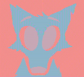 ambiguous_gender changing_color cheek_tuft cinemagraph facial_tuft feral fur looking_at_viewer psychedelic solo tuft demensa canid canine canis domestic_dog mammal 2023 animated headshot_portrait portrait