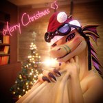 1:1 3d_(artwork) adine_(angels_with_scaly_wings) adine_(neverlandworks) angels_with_scaly_wings blender_(artwork) christmas christmas_clothing christmas_headwear christmas_lights christmas_tree clothing digital_media_(artwork) dragon european_mythology female green_body green_skin headgear headwear hi_res holidays mythological_creature mythological_scalie mythology neverlandworks neverlandworks_(dragons) plant red_eyes scalie solo tail tree western_dragon wyvern yellow_body yellow_tail