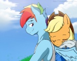 2014 applejack_(mlp) blonde_hair chicasonic clothing couple cowboy_hat crossgender duo equine eyes_closed female friendship_is_magic grass hair hat hoodie horse hug male mammal multi-colored_hair my_little_pony outside pony purple_eyes rainbow_dash_(mlp) rainbow_hair sky
Rating: Safe
Score: 3
User: 2DUK
Date: March 09, 2014