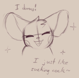 ambiguous_gender anthro chibi dialogue explicit_text eyes_closed fur head_tuft open_mouth open_smile oral_fixation smile solo sparkles suggestive suggestive_dialogue talking_to_viewer text tilde_after_text tongue tuft milachu92 milachu mammal mouse murid murine rodent 2022 digital_drawing_(artwork) digital_media_(artwork) english_text greyscale guide_lines handwritten_text monochrome sketch