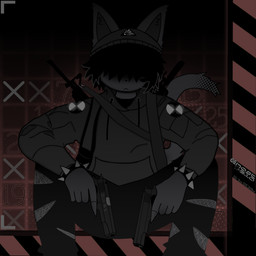 abstract_background alternative_fashion anthro beanie black_background bottomwear bracelet clothing covered_eyes dual_wielding emo fur grey_body grey_fur gun handgun hat headgear headwear holding_gun holding_object holding_ranged_weapon holding_weapon holstered_weapon hoodie jewelry male number pants pistol ranged_weapon red_background simple_background sitting solo spiked_bracelet spikes topwear torn_bottomwear torn_clothing torn_pants weapon ghost510 rotor_(ghost510) felid feline mammal 1:1 absurd_res hi_res