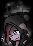 blood blue_eyes bodily_fluids crying female gun hair handgun night outside pink_hair pistol ranged_weapon solo tears text weapon ppdraw cry_of_fear friendship_is_magic hasbro my_little_pony pinkamena_(mlp) pinkie_pie_(mlp) simon_(cry_of_fear) earth_pony equid equine horse mammal pony 2013 crossover english_text hi_res