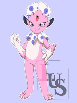 3_toes 4_fingers ambiguous_gender anthro claws countershade_feet countershading digit_ring feathers feet fingers fur jewelry male paws pink_body pink_fur pink_soles plantigrade pokemorph purple_eyes ring soles solo tail toe_claws toe_ring toes two_tone_feet two_tone_paws lusuyrra nintendo pokemon fan_character kerolink generation_4_pokemon pokemon_(species) weavile colored digital_media_(artwork) full-length_portrait portrait shaded