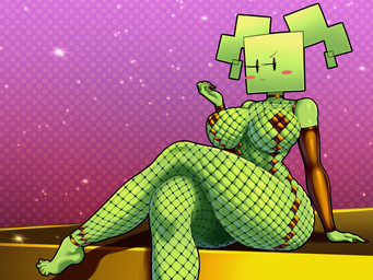 armwear big_breasts bikini bodysuit breasts clothing crossed_legs elbow_gloves female fishnet_bodysuit fishnet_clothing fishnet_skinsuit gloves handwear huge_breasts looking_at_viewer not_furry pattern_background simple_background sitting skinsuit solo swimwear tight_clothing two-piece_swimsuit sleepiitreat mario_bros nintendo paper_mario mimi_(paper_mario) humanoid 4:3 absurd_res hi_res
