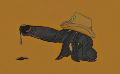 1_eye balls balls_on_ground big_balls big_penis bodily_fluids clothing dripping erection foreskin genital_fluids genitals green_eyes hat hat_only headgear headgear_only headwear headwear_only holding_penis huge_balls huge_penis hyper hyper_balls hyper_genitalia hyper_penis male mostly_nude penis precum precum_drip precum_string simple_background slime solo tentacles gigaboy mr._hat cyclops goo_creature monster 2022 digital_media_(artwork) graphite_(artwork) traditional_media_(artwork)