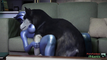 anthro anthro_on_feral anthro_penetrated bestiality blue_body blue_skin breasts duo female female_on_feral female_penetrated feral feral_penetrating feral_penetrating_anthro from_front_position furniture holding_arm inside interspecies leaning_on_furniture leg_wrap lying male male/female male_feral male_penetrating male_penetrating_female missionary_position music nipples on_back penetration pillow quadruped realistic_feral sex sofa tongue vaginal zoom_out p4ants bioware electronic_arts mass_effect liara_t'soni alien alien_humanoid asari canid canine canis domestic_dog humanoid husky mammal nordic_sled_dog siberian_husky spitz 16:9 3d_(artwork) animated background_music digital_media_(artwork) hi_res huge_filesize long_playtime sound video widescreen