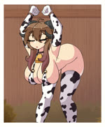 animal_print animal_print_bikini annoyed areola arms_above_head bell bell_collar bent_over big_areola bikini bikini_top_pull blush bodily_fluids bound breast_milking breast_pull breasts brown_areola brown_nipples clothing collar cow_print cow_print_armwear cow_print_bikini cow_print_clothing cow_print_thigh_highs cowbell exposed_breasts female female_penetrated forced forced_milking from_behind_position hands_above_head hands_tied horn horn_jewelry hucow jewelry lactating machine male male/female male_penetrating male_penetrating_female milk_bucket milking_machine nipple_fetish nipple_piercing nipple_play nipple_pull nipples pattern_bikini pattern_clothing pattern_swimwear penetration penile penile_penetration piercing projectile_lactation rape sex struggling suction_device swimwear teeth two-piece_swimsuit kasamotozero karynn_(notkarynn) demon goat_demon_humanoid humanoid animated huge_filesize long_playtime no_sound webm