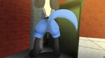 balls black_balls bodily_fluids genital_fluids genitals male solo standing urine watersports lycadio nintendo pokemon generation_4_pokemon lucario pokemon_(species) hi_res