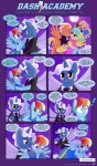 blackmail blue_body blue_feathers blue_fur comic cutie_mark dancing dialogue digital_media_(artwork) duo_focus english_text equid equine exclamation_point feathered_wings feathers female feral forced friendship_is_magic fur group hair hasbro hi_res horn insect_wings male mammal multicolored_hair my_little_pony mythological_creature mythological_equine mythology pegasus pokey_pierce_(mlp) rainbow_dash_(mlp) rainbow_hair sorc temptation text threatening unicorn wings