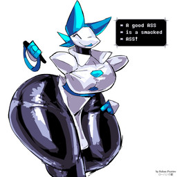 anthro big_butt butt clothed clothing female huge_butt huge_hips huge_thighs hyper hyper_butt hyper_hips hyper_thighs machine simple_background smile solo thick_thighs wide_hips rohan_furries deltarune undertale_(series) tasque_manager darkner felid feline mammal robot robot_anthro 1:1 2023 absurd_res digital_media_(artwork) hi_res