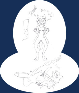 anthro bottomless breasts clothed clothing dialogue duo exclamation_point featureless_breasts featureless_crotch female jacket jacket_only male male/female rawr topwear topwear_only vore chaoshetra cyote riko canid canine canis coyote jackal mammal absurd_res alpha_channel hi_res