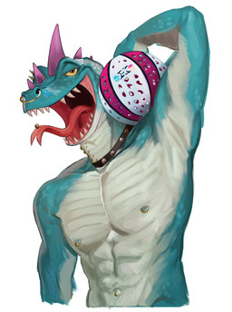 abs anthro athletic athletic_anthro athletic_male ball basketball_(ball) collar facial_piercing half-closed_eyes holding_ball holding_object looking_at_viewer male narrowed_eyes navel navel_piercing nipple_piercing nipple_ring nipples nose_piercing nose_ring nude open_mouth outside pecs piercing ring_piercing roarball_(ball) scales seductive septum_piercing septum_ring simple_background smile solo standing teeth tongue tongue_out tongue_piercing jo_jeeee goat_(movie) sony_corporation sony_pictures modo_olachenko komodo_dragon lizard monitor_lizard reptile scalie digital_media_(artwork) hi_res