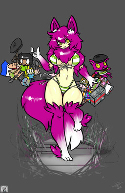 acoustic_guitar beret bikini bread clothing eiffel_tower female food france french_flag gift group guitar hair hat headgear headwear musical_instrument plucked_string_instrument purple_hair skyrim_helmet solo_focus string_instrument swimwear two-piece_swimsuit yellow_eyes halotroll bethesda_game_studios microsoft skyrim the_elder_scrolls canid canine canis human mammal wolf absurd_res hi_res