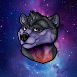 anthro badge male solo space star zhekathewolf cosmo bear mammal 1:1 bust_portrait hi_res portrait