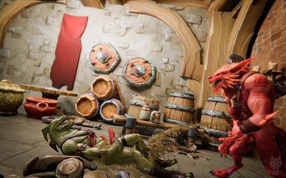 anthro anthro_on_anthro armor aroused axe barbarian bodily_fluids duo ear_piercing floor genital_fluids genitals green_body green_skin male male/male peeing piercing public red_body red_skin stone_floor tribal urine warehouse watersports weapon wood foirgairwolf epic_games fortnite mythology howlark_(foirgairwolf) hybrid_(fortnite) canid canine dragon mammal mythological_canine mythological_creature mythological_scalie scalie werecanid werecanine werecreature werewolf 16:10 3d_(artwork) absurd_res blender_(artwork) blender_cycles_(artwork) digital_media_(artwork) hi_res widescreen