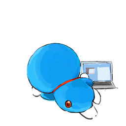 anthro blue_body blue_fur collar computer electronics fur laptop lying machine male on_side red_collar simple_background solo white_background white_body white_fur mt_tg doraemon doraemon_(character) domestic_cat felid feline felis mammal robot 1:1 2020 absurd_res hi_res shaded