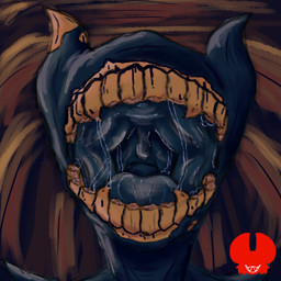 bodily_fluids imminent_vore male mouth_shot not_furry open_mouth saliva saliva_on_tongue saliva_string solo uvula ratfucker616 bendy_and_the_dark_revival ink_demon_(bendy_and_the_dark_revival) demon ink_demon 1:1