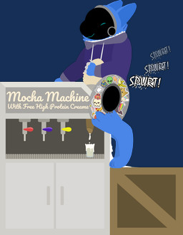 anal anthro arthropod_abdomen beverage bodily_fluids bottomless bound clothed clothing coffee coffee_machine cum cum_in_ass cum_in_beverage cum_in_coffee cum_in_container cum_inside duo genital_fluids genitals hoodie hoodie_only machine male male/male mocha_machine onomatopoeia penis public_use sex sound_effects spurting text topwear topwear_only tf2_demo_2004 mocha_(tf2_demo_2004) stickerboard_(tf2_demo_2004) arthropod hybrid insect lepidopteran moth protogen absurd_res alpha_channel hi_res
