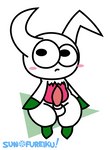 anthro balls blush genitals looking_at_viewer male penis solo tapering_penis thick_thighs sunofureiku horse_folder littlebigplanet sony_corporation sony_interactive_entertainment the_dups scammers lagomorph mammal