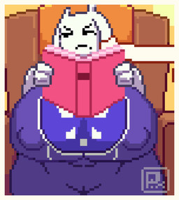 angry anthro big_breasts big_penis black_eyes book breasts camel_toe clothing delta_rune_(emblem) duo erection eyebrows female floppy_ears frown fur genitals huge_breasts huge_hips humanoid_genitalia humanoid_penis male male/female mouth_closed nipple_outline offscreen_character penis reading robe solo_focus symbol thick_thighs white_body white_ears white_fur wide_hips pixzapix undertale_(series) toriel boss_monster_(undertale) bovid caprine goat mammal animated digital_media_(artwork) loop pixel_(artwork) pixel_animation