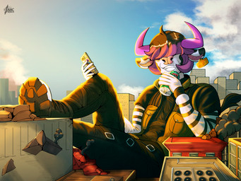 anthro boots city clothing destruction femboy footwear law_the_bull macro male micro shoes bovid bovine cattle mammal 4:3 absurd_res hi_res