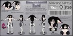 anthro big_breasts breasts clothed clothing female fur hair hooves nipples nude solo text anonymous_artist nyha(shybun) bovid bovine cattle lagomorph leporid mammal rabbit 2:1 english_text hi_res model_sheet