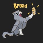 beak bread claws feral food grey_body open_mouth solo wings blen4k mythology avian gryphon mythological_avian mythological_creature 1:1 2023 hi_res meme