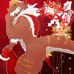 anthro butt charming clothing feathers holidays looking_aside looking_at_viewer male muscular muscular_anthro muscular_male nude pleased rock scales solo tail danandnite christmas mythology nintendo pokemon santa_claus dinosaur dragon fossil_pokemon generation_6_pokemon mythological_creature mythological_scalie pokemon_(species) prehistoric_species reptile scalie theropod tyrannosaurid tyrannosauroid tyrannosaurus tyrannosaurus_rex tyrantrum 1:1