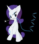 blue_eyes blue_eyeshadow bodily_fluids cutie_mark eyeshadow female feral fur hair horn long_hair looking_back makeup purple_hair simple_background smile solo tears thread transparent_background white_body white_fur xkappax friendship_is_magic hasbro my_little_pony mythology rarity_(mlp) equid equine mammal mythological_creature mythological_equine unicorn alpha_channel