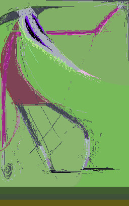 abstract_art ambiguous_gender anthro bottomwear clothing green_background grey_bottomwear grey_clothing grey_pants pants pink_nose purple_sclera red_clothing red_shirt red_topwear shirt simple_background solo toony topwear demensa american_opossum mammal marsupial virginia_opossum 2018 digital_media_(artwork) pixel_(artwork)