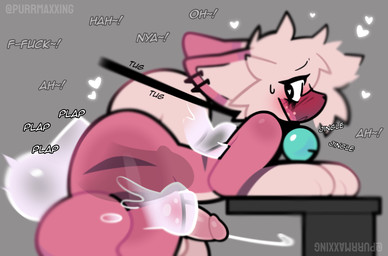 anal anal_penetration anthro balls balls_deep bell bell_collar bent_over big_butt big_penis blush blush_lines bodily_fluids butt collar collar_only cum cum_while_penetrated deep_penetration disembodied_hand duo ejaculation fur genital_fluids genitals ghost_hand ghost_sex humanoid_genitalia humanoid_penis internal internal_anal jingle_bell leash leash_pull looking_back male male/male male_penetrated markings moan nude nude_male penetration penis pink_body pink_fur plap sex spots spotted_body spotted_fur striped_body striped_fur stripes sweat tan_body tan_fur thick_thighs translucent translucent_penis x-ray_view purrmaxxing glue_(purrmaxxing) domestic_cat felid feline felis ghost mammal spirit hi_res