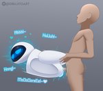 anal anal_penetration blush duo female from_behind_position genitals machine male male/female not_furry penetration penis pussy sex shaking trembling dibujito disney pixar wall-e eve_(wall-e) extraterrestrial_vegetation_evaluator human mammal robot absurd_res hi_res