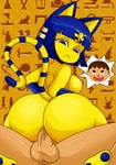 anthro anthro_penetrated areola balls bangs big_breasts big_butt blue_eyes blue_nipples blue_pawpads bodily_fluids breasts bubble_butt butt cowgirl_position curvy_figure duo egyptian erection female female_on_human female_penetrated from_front_position genital_fluids genitals hieroglyphics human_on_anthro human_penetrating human_penetrating_anthro interspecies kneeling looking_back looking_down looking_pleasured male male/female male_human male_on_anthro male_penetrating male_penetrating_female nipples nude on_bottom on_top pawpads penetration penis pussy_juice_on_penis rear_view sex spread_legs spreading thick_thighs vaginal vaginal_fluids vaginal_penetration wide_hips sonson-sensei animal_crossing ankha_zone nintendo ankha_(animal_crossing) villager_(animal_crossing) domestic_cat felid feline felis human mammal absurd_res hi_res