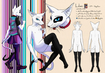 ambiguous_gender anthro asexual_pride_colors blep blue_eyes clothed clothed_anthro clothing collar dipstick_tail eyebrows eyelashes fur leg_markings lesbian_pride_colors lgbt_pride markings nipples nonbinary_pride_colors nude_anthro pride_colors pronouns realistic socks_(marking) solo tail tail_markings text tongue tongue_out whiskers white_body white_fur monoxromatik lilian_(monoxromatik) domestic_cat felid feline felis mammal oriental_shorthair 2025 absurd_res character_name digital_drawing_(artwork) digital_media_(artwork) english_description english_text hi_res model_sheet nonbinary_(lore)