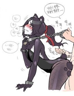 adolescent ambiguous_penetration anthro asphyxiation bodily_fluids bottomwear breasts butt_slap chain chain_leash clothing collar contact_onomatopoeia crying cuff_(restraint) dialogue different_sound_effects duo female fishnet_clothing fishnet_legwear from_behind_position hair heart_eyes heart_symbol human_on_anthro impact_onomatopoeia interspecies leash leash_pull legwear lingerie lock long_hair male metal_collar onomatopoeia penetration ponytail questionable_consent restraints sex shackles slap slave small_breasts sound_effects spanking submissive submissive_female tears teddy_(clothing) text torn_bottomwear torn_clothing young young_anthro young_female unknown_artist blizzard_entertainment warcraft li_li_stormstout bear human mammal pandaren korean_text source_request translated