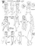 armor boots clothed clothing cowboy_hat dress eyewear female footwear glasses gloves group handwear hat headgear headwear helmet jewelry necklace pith_helmet shoes side_view text turnaround unknown_artist disney talespin clementine_clevenger katie_dodd lotta_lamour muffy_vanderschmere myra_foxworthy canid canine domestic_cat felid feline felis fox mammal bad_metadata english_text missing_sample model_sheet monochrome official_art