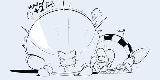 air_inflation air_puff ambiguous_gender black_text body_pattern food inflation metallic_body one_eye_closed pancake shadow text areoants sega sonic_the_hedgehog_(series) flapjack_(areoants) moff_(dilliedragon) arthropod gastropod insect lepidopteran mollusk moth motobug slug 2025 2:1 character_name hi_res