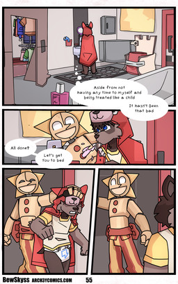 ageplay anthro bathroom brush closet clothed clothing dialogue diaper door infantilism machine male roleplay sink star text toothbrush towel wearing_diaper bewskyss five_nights_at_freddy's five_nights_at_freddy's:_security_breach scottgames steel_wool_studios foxy_(fnaf) animatronic canid canine canis domestic_dog mammal robot absurd_res comic english_text hi_res url