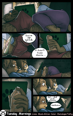 adolescent anthro anthro_on_anthro assisted_exposure bed blue_clothing blue_eyes blue_shirt blue_topwear bodily_fluids bottomwear bulge clothed clothed_anthro clothed_female clothed_male clothing detailed_background ear_tuft erection erection_under_clothing female fully_clothed fully_clothed_anthro fully_clothed_female fully_clothed_male furniture genital_fluids genitals glans green_eyes handjob humanoid_genitalia humanoid_penis interior_background intraspecies looking_at_porn lying male male/female on_back on_bed pants penile penis penis_poking_out pillow pornography precum purple_bottomwear purple_clothing purple_pants red_bottomwear red_clothing red_shorts sex shirt shorts sibling_incest sweat sweatdrop tablet tan_glans tan_penis tenting text topwear tuft underwear vaginal_fluids vaginal_fluids_through_clothing wet wet_clothing young young_anthro young_female young_male black-kitten conditional_dnp owlalope tuftbox sebastien_(black-kitten) serah_(black-kitten) felid feline lynx mammal artist_collaboration comic digital_media_(artwork) english_text hi_res shaded adult_(lore) brother_(lore) brother_and_sister_(lore) incest_(lore) sibling_(lore) sister_(lore) twins_(lore)
